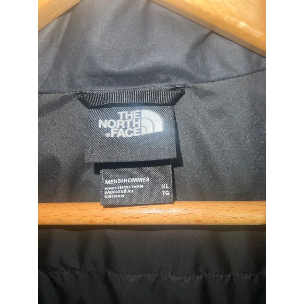 The North Face 550 Down Puffer Jacket Mens XL‎ Black Full Zip Quilted Coat